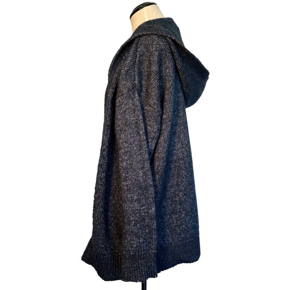 Gap navy hooded open front cardigan size medium. - Picture 9 of 14